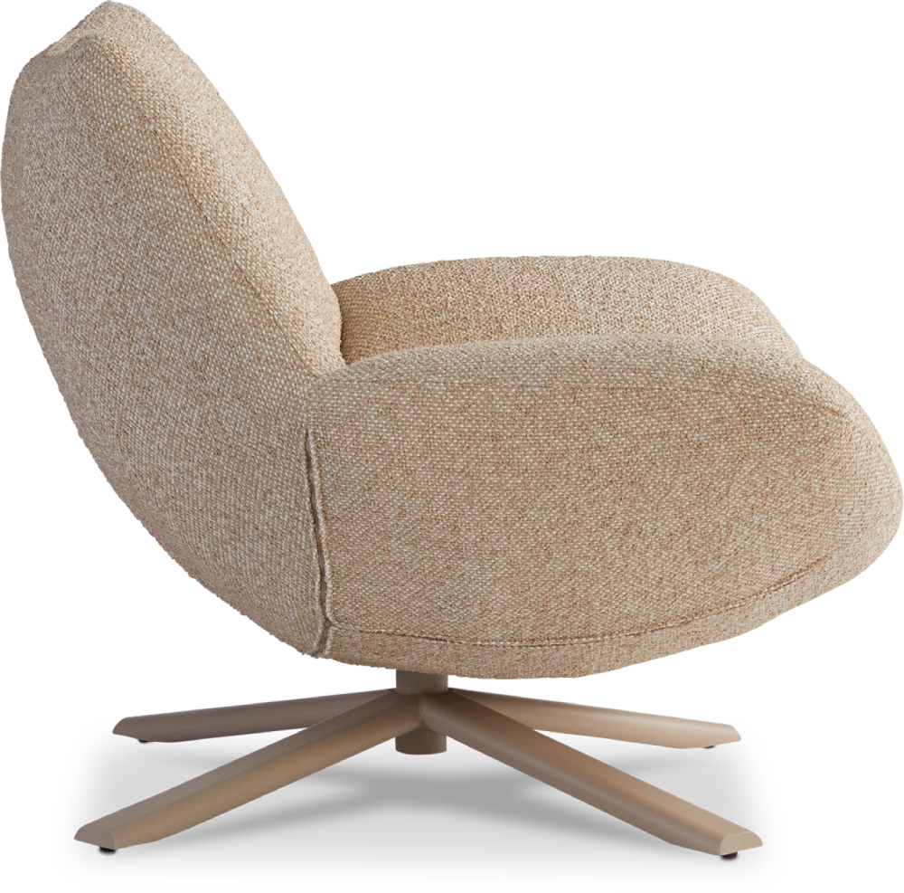 Fauteuil Rocco draaivoet metaal laag Dyyk 3